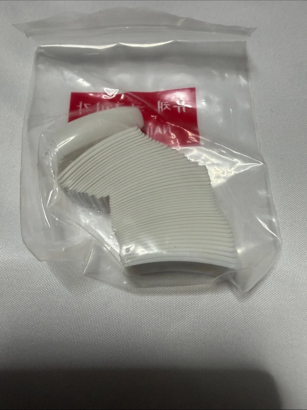 Set of 2 pack White Replacement Nail Tips Extension Silicone Tips - Multiple Siz